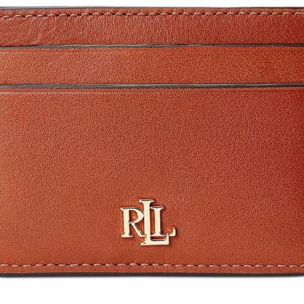 Ralph Lauren Leather tan woman’s card case